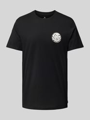 T-shirt met labelprint, model 'WETSUIT' van Rip Curl Zwart - 22