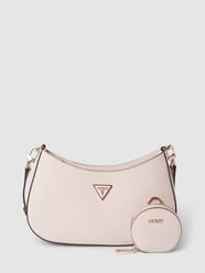 Torebka saddle z aplikacją z logo od Guess Różowy - 44