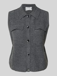 Wollen shirt met platte kraag van Christian Berg Woman - 9