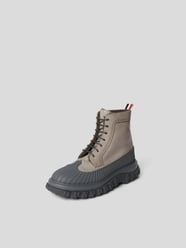 Schnürboots mit Label-Details von Thom Browne Grau - 39