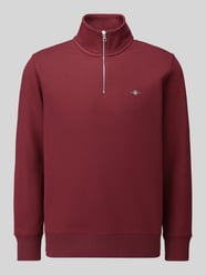 Regular Fit Sweatshirt aus Baumwoll-Mix von GANT Bordeaux - 4