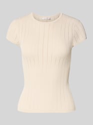 T-shirt w wzór pointelle z okrągłym dekoltem od GUESS - 31