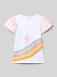 t-shirt z okrągłym dekoltem i nadrukiem z motywem od Blue Seven - 30