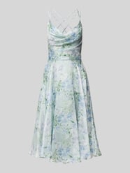 Cocktailkleid mit Wasserfall-Ausschnitt von LUXUAR FASHION - 4