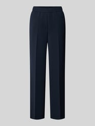 Straight leg pantalon met persplooien van Marc Cain - 34