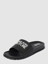 Instappers met labeldetail, model 'FONDO' van Versace Jeans Couture Grijs / zwart - 4