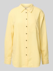 Relaxed fit linnen blouse met borstzak, model 'Lava' van FREE/QUENT - 46