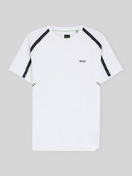 t-shirt sportowy o kroju slim fit z napisem z logo od BOSS Green - 41