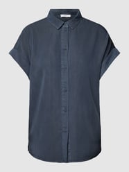 Bluse aus Viskose-Mix mit Hemdblusenkragen von Jake*s Casual Blau - 17