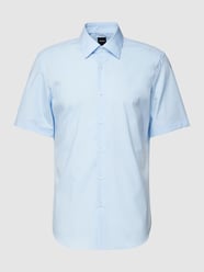 Regular Fit Business-Hemd mit 1/2-Arm Modell 'Joe' von BOSS Blau - 44