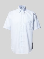 Comfort Fit Business-Hemd mit 1/2-Arm von Eterna Blau - 2