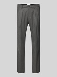 Regular Fit Bundfaltenhose mit Gürtelschlaufen Modell 'LEEK' von Drykorn Grau - 20