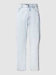 Jeans mit Label-Details Modell 'BAYLI' von Pegador Blau - 6