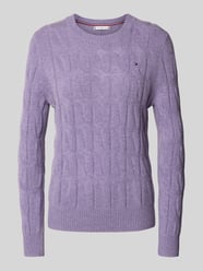 Sweter z dzianiny o kroju regular fit z czystej wełny od Tommy Hilfiger - 29
