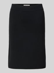 Spódnica o kroju regular fit z imitacji dzianiny od Christian Berg Woman - 4