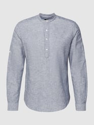 Vrijetijdsoverhemd met maokraag, model 'CAIDEN' van Only & Sons Blauw / turquoise - 28