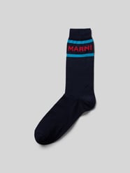 Socken mit Label-Print von Marni Blau - 1