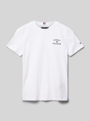 T-Shirt mit Label-Print von Tommy Hilfiger Teens Weiß - 21