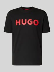 T-Shirt mit Label-Schriftzug Modell 'DULIVIO' von HUGO - 40
