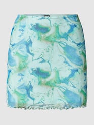 Minirok met all-over motief van BDG Urban Outfitters Blauw / turquoise - 40