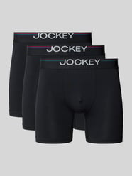 Slim Fit Trunks mit Logo-Stitching im 3er-Pack von Jockey - 14