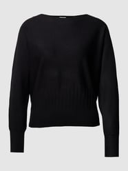 Regular Fit Strickpullover mit Strukturmuster am Saum von s.Oliver BLACK LABEL Schwarz - 14