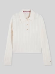 Poloshirt van wolmix met zijdegehalte van Tommy Hilfiger - 34