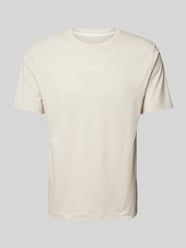 Regular Fit T-Shirt aus reiner Baumwolle mit Label-Print von Marc O'Polo Beige - 47