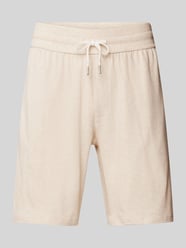 Sweatshorts mit elastischem Bund von Tommy Hilfiger Beige - 3