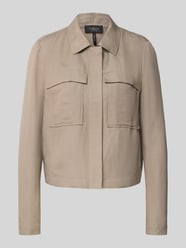 Regular Fit Blouson aus Viskose-Leinen-Mix von s.Oliver BLACK LABEL Beige - 29
