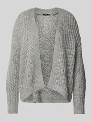 Cardigan mit gerippten Abschlüssen von Zero Grau - 2