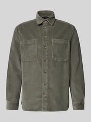 Regular fit vrijetijdsoverhemd van corduroy met kentkraag van Christian Berg Men - 24