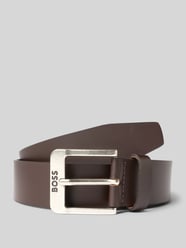 Leren riem met doornsluiting, model 'JEMIO' van BOSS - 18