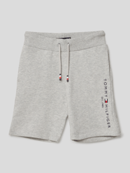 Sweatshorts mit Label-Stitching von Tommy Hilfiger Kids Grau / Schwarz - 36