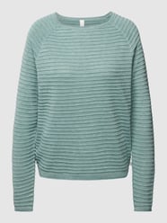 Gebreide pullover met structuurmotief, model 'Rinde' van QS by s.Oliver Groen - 25