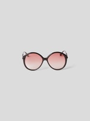 Sonnenbrille mit Brand-Prägung von Chloé Braun - 22