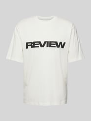 T-Shirt mit Label-Print von REVIEW Beige - 10