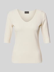 Regular Fit Bluse mit Strukturmuster von Emporio Armani - 32