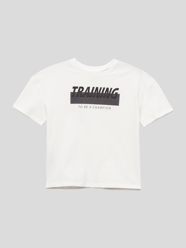 T-Shirt mit Statement-Print von Mango Weiß - 29