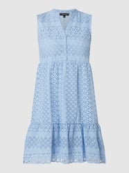 Midi-jurk met all-over motief  van More & More Blauw - 36