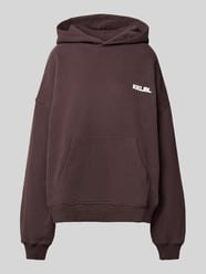 oversized hoodie met labelprints en kangoeroezak van Karo Kauer - 2