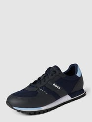 Sneaker mit Label-Print von BOSS Blau / Türkis - 34