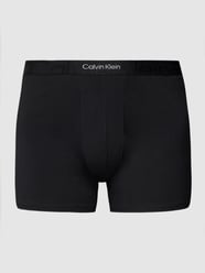 PLUS SIZE Trunks mit Teilungsnähte Modell 'BOXER BRIEF' von Calvin Klein Underwear Plus Schwarz - 18