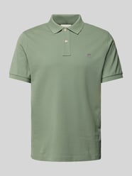 Regular Fit Poloshirt mit Label-Stitching von Gant Grün - 45