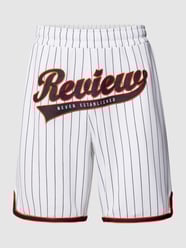 Shorts mit Label-Stitching von REVIEW Weiß - 34