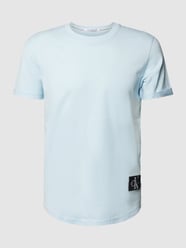 T-Shirt mit Label-Patch von Calvin Klein Jeans Blau - 6