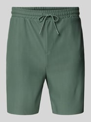 Szorty o kroju regular fit z fakturowanym wzorem model ‘DRUM LIFE’ od Only & Sons - 24