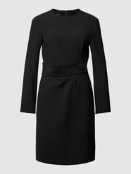 Knielanges Kleid mit Taillengürtel von Emporio Armani Schwarz - 13