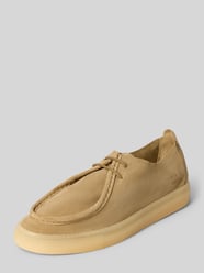 Loafer aus echtem Leder mit Logo-Detail von Copenhagen Beige - 47