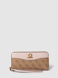 Portemonnaie mit Label-Applikation von Guess Pink - 38